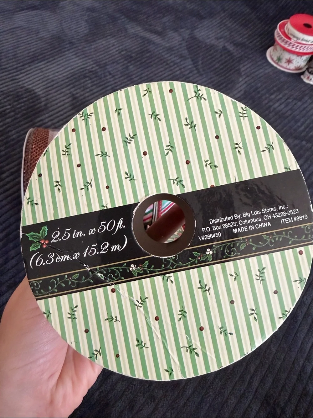 Festive Red and Green Holiday Ribbon Set Lot of 11